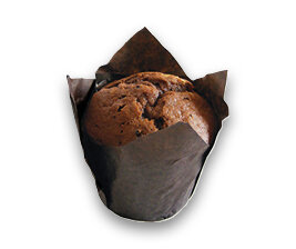 Muffin kakaový s příchutí vaječného koňaku