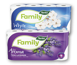 Tento toaletní papír White cotton, Fresh aroma levandule  2vrstvý 150 útržků