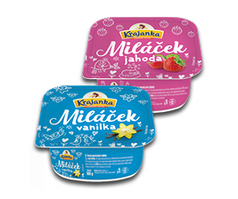 Krajanka Miláček šlehaný jogurtový dezert ochucený